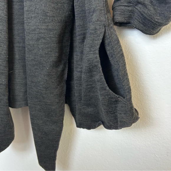 Athleta Cardigan Womens Small Dark Green Waterfall Open Front Athleisure Comfort - Picture 4 of 12